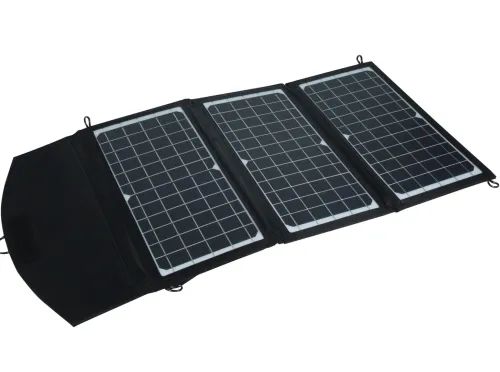 Складна портативна сонячна панель GD-ZD1845 45W 17.8 V на 3 секції з USB для зарядки телефону, Водонепроникна гнучка батарея 45Вт для кемпінгу