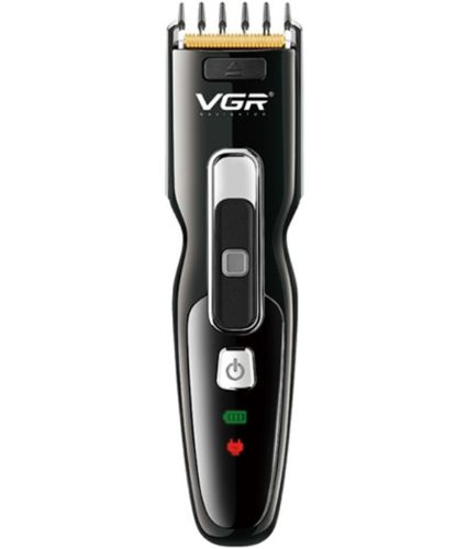 Аккумуляторная машинка для стрижки волос VGR V-040 профессиональный беспроводной мужской триммер для усов и бороды с LED-дисплеем и USB зарядкой V040