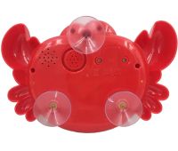 Краб дитяча іграшка для ванни Bubble Crab музична іграшка-генератор піни на присосках з мильними бульбашками, забавний краб-міхур на батарейках