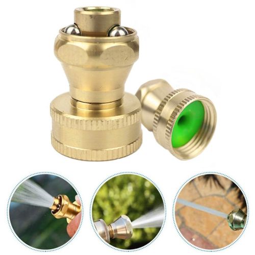 Універсальна насадка-розпилювач води Schmidt Brass Nozzle, Латунна насадка регульований розпилювач на садовий шланг для поливу та аерації