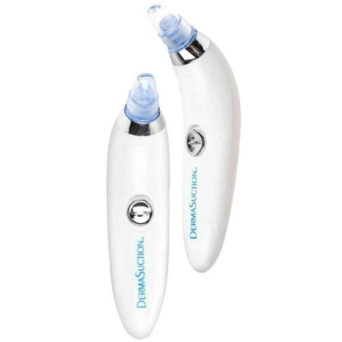 Вакуумний апарат Derma Suction прилад для чищення пір і видалення чорних крапок, пілінг для обличчя, очищувач, апарат-Очищувач шкіри 4 насадки Білий