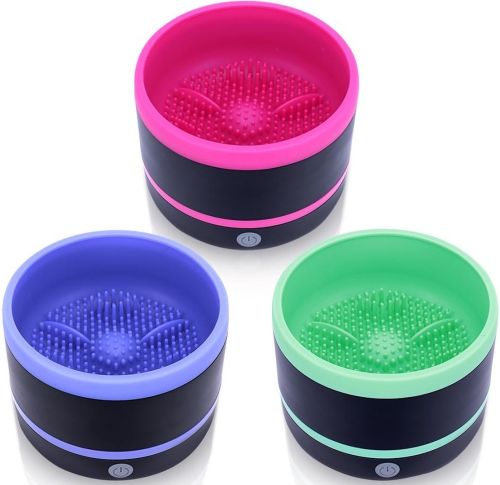 Електричний очищувач пензлів для макіяжу Makeup brush cleaner LY-609, Щітка поставка для очищення для чищення макіяжних пензликів від USB