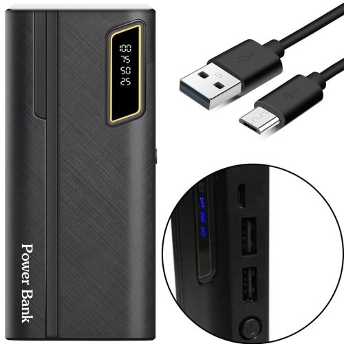 Зарядное устройство УМБ Power Bank 50000 mAh UN-3104 2xUSB, Портативная батарея повербанк Внешний аккумулятор зарядка для телефона с фонариком