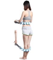 Роликовый массажер для шеи и спины Multi functional HX-8866 massager Ленточный массажер-лента massger thread Body Massage Roller Rope