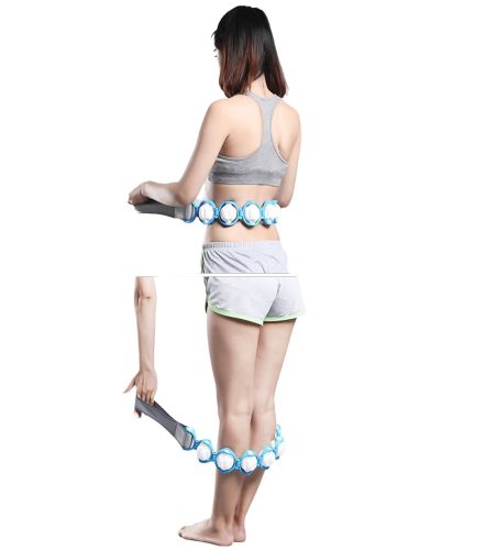 Роликовый массажер для шеи и спины Multi functional HX-8866 massager Ленточный массажер-лента massger thread Body Massage Roller Rope