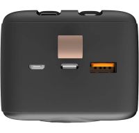 Портативний зарядний пристрій Power Bank Lenyes PX487D 40000mAh 22.5W з LED дисплеєм і кабелями, Зовнішній акумулятор повербанк Lightning Type-C