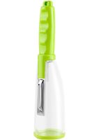 Ручна овощечистка Peeler з контейнером для очисток, вертикальний кухонний ніж для чищення і видалення шкірки з овочів і фруктів для кухні 20х5. 5 см