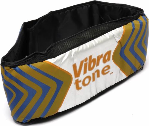 Массажный пояс для похудения Vibra Tone 12W электрический пояс-массажер для живота, боков и бёдер, антицеллюлитный вибромассажер с пультом управления