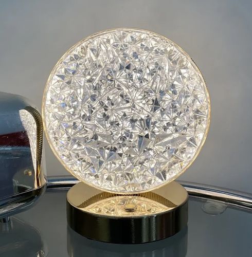 Настольная лампа-ночник Creatice Table Light 19 сенсорный ночник круг, светодиодная лампа светильник с кристаллами на акриловой подставке 3 режима