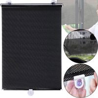 Сонцезахисна рулонна шторка козирок RolerProtect 40x125 см на коліщатках для спальні і автомобіля, Автомобільні жалюзі ролет на вікна Чорна