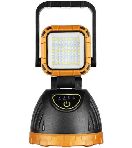 Акумуляторний ручний LED ліхтарик лампа Solar Hi Sheen HS-8033 з сонячною панеллю і ручкою 81COB, переносний світлодіодний ліхтар Power Bank від USB