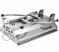 Переносний розкладний мангал Stainless Steel Grill GP-4273 для шашлику і барбекю, Гриль зі знімною сіткою 48х33х59 см на деревному вугіллі і дровах