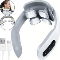 Електроімпульсний міостимулятор масажер для шиї Smart Neck Massage MD - 066 з USB 1200 маг, багатофункціональний електромасажер для м'язів MD-061