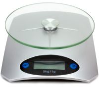 Кухонні електронні ваги Domotec MS-KE5 від 1г до 5 кг Air Glass скляні до 5кг Domotec з LCD-дисплеєм і автоматичним вимкненням Сірі