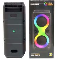 Акумуляторна колонка динамік Bluetooth SPEAKER MS-3629BT з RGB LED підсвічуванням бездротова акустична блютуз система E4109 FM AUX від акумулятора
