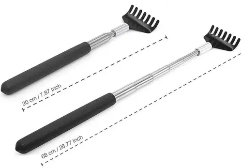Телескопічний складаний скребок Yeipis tickle grab XL-740 20-68 см для спини, масажна складна чесалка щітка на 5 секцій для масажу і зняття свербіння
