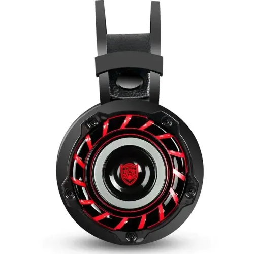 Игровые проводные наушники Jinoun A6 с микрофоном и RGB подсветкой для ПК, Геймерские полноразмерные наушники для компьютера и ноутбука USB AUX