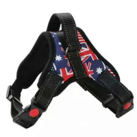 Нейлонова шлейка жилет для вигулу собак, цуценят Dog Harness Set нагрудний регульований ремінь для тварин з грудним обхватом для домашніх вихованців