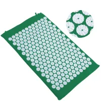 Ортопедичний акупунктурний масажний килимок Acupressure Mat для спини, голови, шиї, ніг, стоп, аплікатор Кузнєцова для голчастого масажу тіла