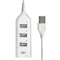 USB хаб Hi-Speed XD4 White на 4 порти, Універсальний розгалужувач з 4 виходами концентратор перехідник HUB 480 Мбіт для комп'ютера від USB Білий