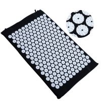 Ортопедичний акупунктурний масажний килимок Acupressure Mat для спини, голови, шиї, ніг, стоп, аплікатор Кузнєцова для голчастого масажу тіла
