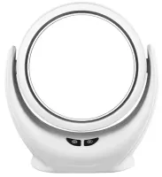 Настільне кругле Косметичне дзеркало Mirror Lamp YT-M513 з LED підсвічуванням і збільшенням для макіяжу, збільшувальне дзеркало на підставці біле