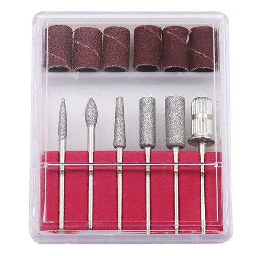 Фрезер-ручка 20000 оборотів/хв Bucos Nail Drill ZS-100 для апаратного манікюру і педикюру фрейзер для полірування 6 в 1, + набір фрез Рожевий