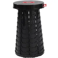 Складаний туристичний стілець Telescopic stool 47 см розкладний телескопічний табурет із ручкою, садовий пластиковий стільчик для кемпінгу та пікніка