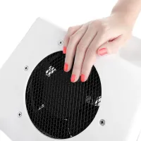 Настільна складна витяжка підставка для манікюру Beauty nail FX-58 з регулюванням потужності 100w, Професійна витяжка з металу Fx58 Біла