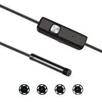 USB камера ендоскоп Android and PC Endoscope 7mm, гнучка камера ендоскопа 2.2 метра 7 мм з підсвічуванням, ендоскоп-камера для смартфона, ноутбука