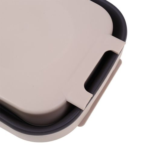 Складное навесное мусорное ведро контейнер на дверь Foltable Trash Bin Can в кухню или ванную, Раскладное ведро бак для мусора на дверцу Коричневое