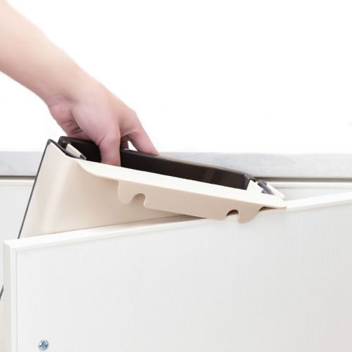 Складне навісне відро для сміття контейнер на двері Foltable Trash Bin Can в кухню або ванну, Розкладне відро бак для сміття на дверцята Біле