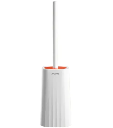 Туалетний йоржик Toilet brush AND-7-10 з силіконовою плоскою щіткою для чищення унітазу з кріпленням на стіну, навісний йоржик 40x10, 5x9, 7 см білий