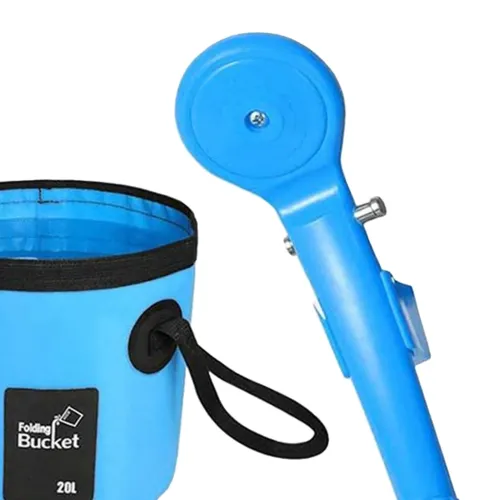Автомобільний портативний душ Washing Spray With Bucket 12V на 20л, Похідний душ від прикурювача Автомийка для відпочинку на природі і миття машини
