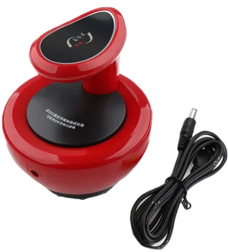 Антицелюлітний бездротовий вакуумний масажер GUA Sha Massager XN-058 з інфрачервоним підігрівом для тіла апарат вакуумного масажу сідниць Червоний