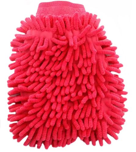 Двостороння рукавичка рукавичка Microfibre Super Mitt SB-8605 для миття машини і прибирання пилу, Униврсальная рукавиця з мікрофібри для чищення авто