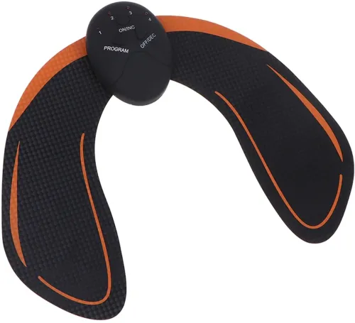 Миостимулятор для ягодиц и бедер EMS Hips Trainer вибрационный импульсный тренажер от целлюлита, массажер для тренировки упругости мышц с пультом