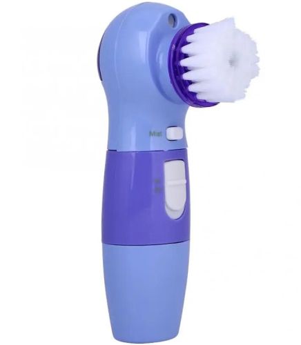 Масажер для механічного чищення обличчя Power Perfect pore ZA-11 4 насадки, апарат для вакуумного очищення обличчя очищувач пір PL-1026 Фіолетовий