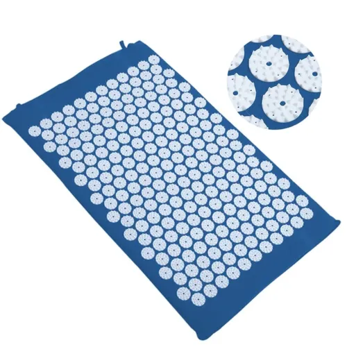 Ортопедичний акупунктурний масажний килимок Acupressure Mat для спини, голови, шиї, ніг, стоп, аплікатор Кузнєцова для голчастого масажу тіла