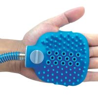 Щітка-душ на долоню для купання великих собак Pet Bathing Tool зі шлангом Pet washer, Силіконова масажна рукавичка для миття домашніх тварин