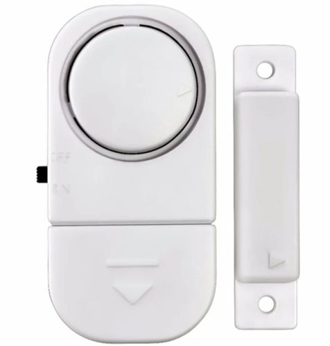 Бездротова дверна і віконна Сигналізація Door / Window Entry Alarm RL-9805, звукова з датчиком вібрації і звуком 90 дБ RL9805 на батарейках