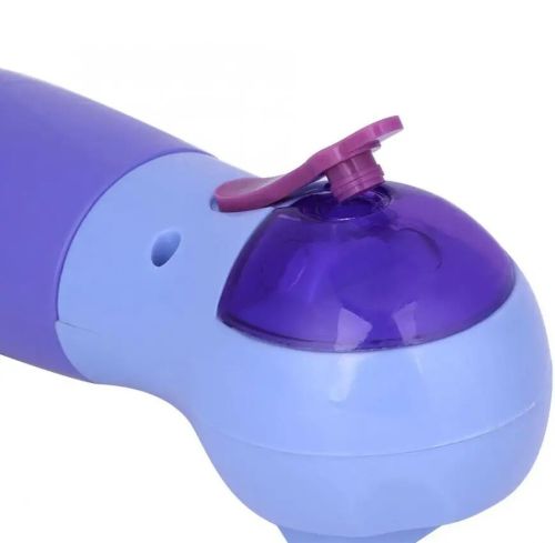 Масажер для механічного чищення обличчя Power Perfect pore ZA-11 4 насадки, апарат для вакуумного очищення обличчя очищувач пір PL-1026 Фіолетовий