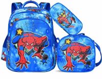 Шкільний набір рюкзак, сумка і пенал Fashion Spider Man na-6 для хлопчиків, дитячий комплект сумок Людина павук 3 в 1 портфель в школу для дітей