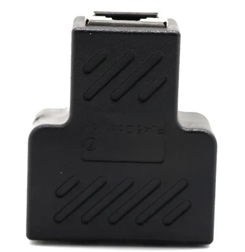 Одноканальний пасивний подвійний перехідник Подовжувач HDMI сигналу-2xRJ45 адаптер Voltronic по UTP кабелю по двом крученим парам до 30м 1080p Чорний