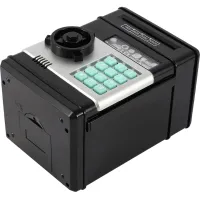 Детская электронная копилка сейф Mony Safe, купюроприемник, банкомат, с кодовым замком для бумажных купюр, монет на батарейках Piggy Number Bank