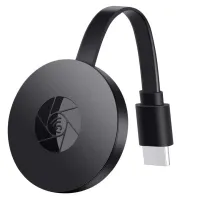 Бездротовий Wi-Fi HDMI приймач адаптер Chromecast MiraScreen G2 мультимедійний медіаплеєр з вбудованим WiFi модулем з телефону на телевізор Чорний