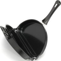Подвійна сковорода для омлету Folding Omelette Pan 28 см складна антипригарна омлетница, двосторонній горизонтальний прилад для приготування яєць