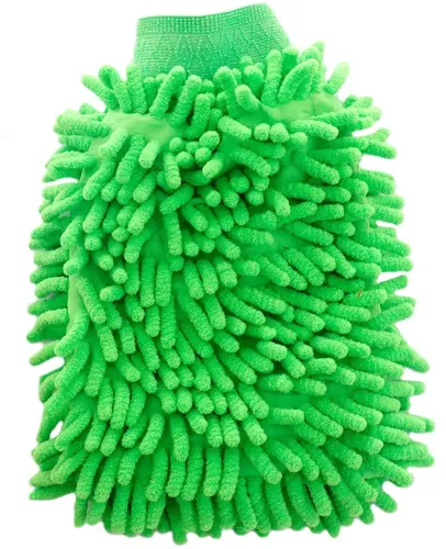 Двостороння рукавичка рукавичка Microfibre Super Mitt SB-8605 для миття машини і прибирання пилу, Униврсальная рукавиця з мікрофібри для чищення авто