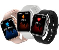 Розумні наручні смарт годинник Smart Watch F21 Pink голосовий виклик, функції фітнесу та здоров'я Bluetooth з бездротовою зарядкою IOS Android рожеві