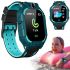 Наручные умные детские смарт часы Smart Watch X17 400 мА/ч с сим-картой, GPS видеозвонком и фонариком водонепроницаемые IP67 для детей Зеленый